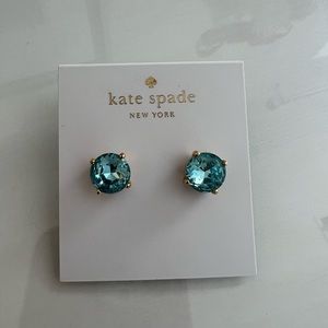 Kate Spade Blue Gumdrop Stud Earrings